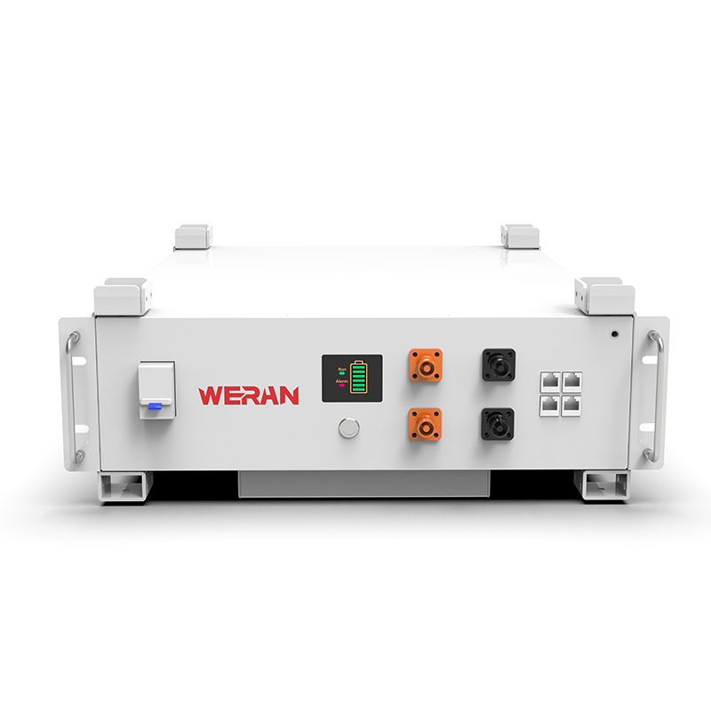 WERAN WRL-48100RW 51,2V 100Ah LiFePO4 rack-batteri (5,12kWh) – 8000 cyklusser, CAN/RS485, stabelbart hjem ESS