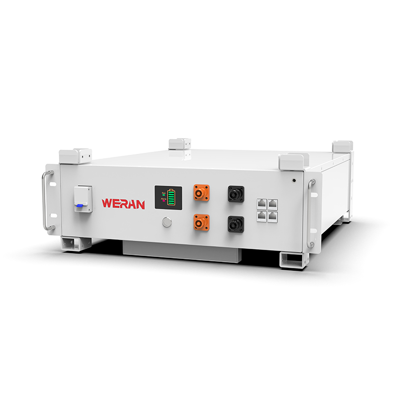 WERAN WRL-48100RW 51,2V 100Ah LiFePO4 rack-batteri (5,12kWh) – 8000 cyklusser, CAN/RS485, stabelbart hjem ESS