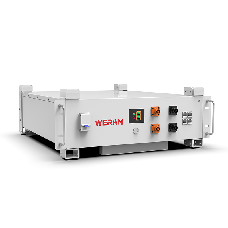 WERAN WRL-48100RW 51,2V 100Ah LiFePO4 rack-batteri (5,12kWh) – 8000 cyklusser, CAN/RS485, stabelbart hjem ESS