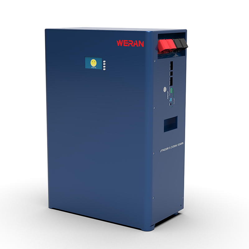 WERAN WRL-48100WB 51,2V 100Ah vægmonteret LiFePO4-batteri (5,12kWh) – IP65, 6000 cyklusser, udendørs solopbevaring til hjemmet