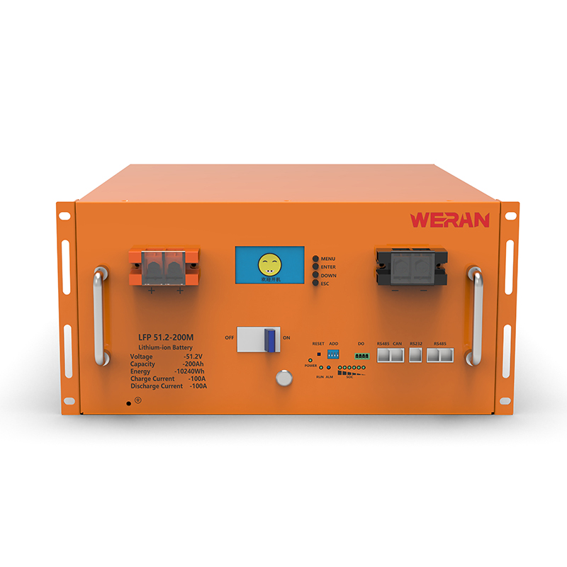 WERAN WRL-48200RO 51,2V 200Ah LiFePO4-rackbatteri (10,24kWh) – 8000 cyklusser, højstrøm, modulær solopbevaring
