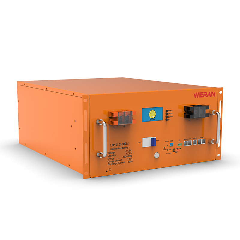 WERAN WRL-48200RO 51,2V 200Ah LiFePO4-rackbatteri (10,24kWh) – 8000 cyklusser, højstrøm, modulær solopbevaring