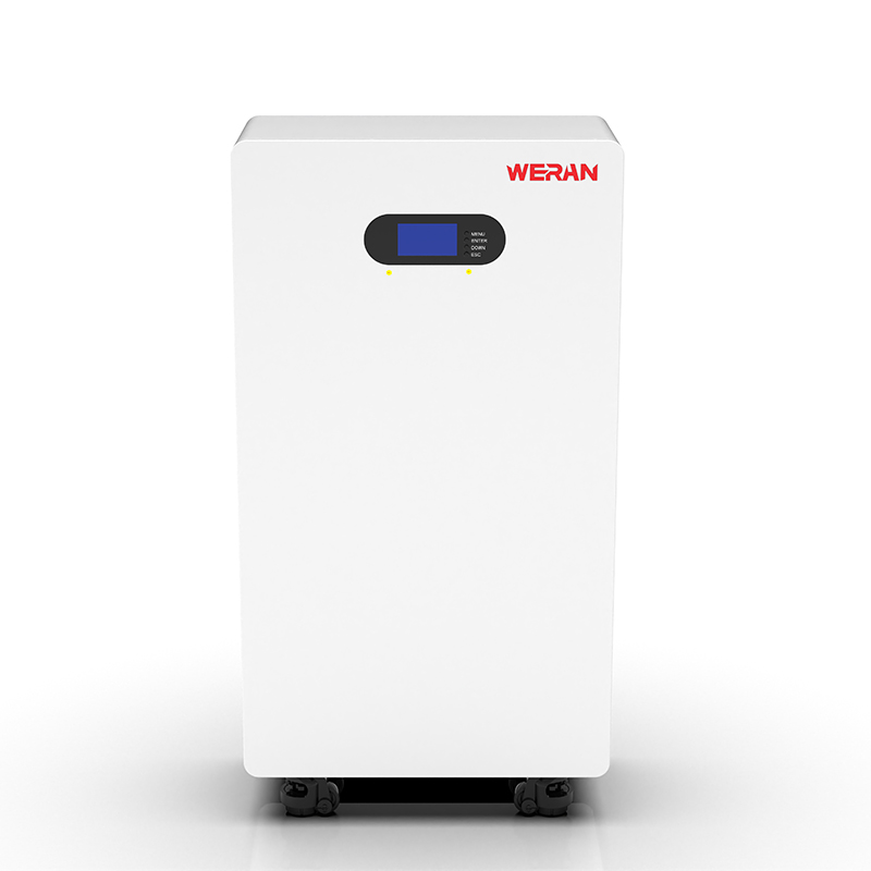 WERAN WRL-48200UW 51,2V 200Ah LiFePO4-batteri (10,24kWh) – IP65 hjul-/vægmontering, stabelbar 48V solopbevaring