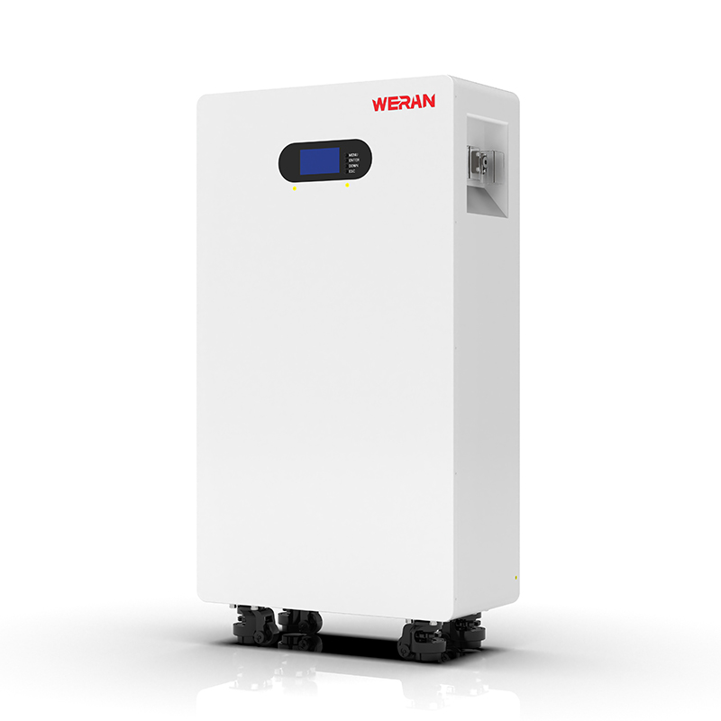 WERAN WRL-48200UW 51,2V 200Ah LiFePO4-batteri (10,24kWh) – IP65 hjul-/vægmontering, stabelbar 48V solopbevaring