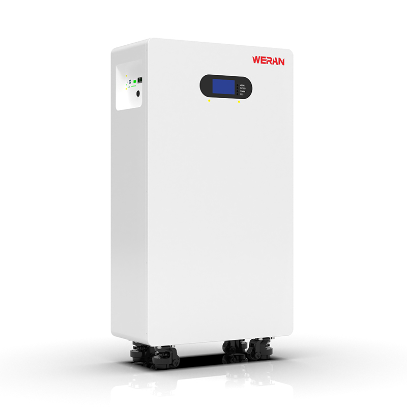 WERAN WRL-48200UW 51,2V 200Ah LiFePO4-batteri (10,24kWh) – IP65 hjul-/vægmontering, stabelbar 48V solopbevaring