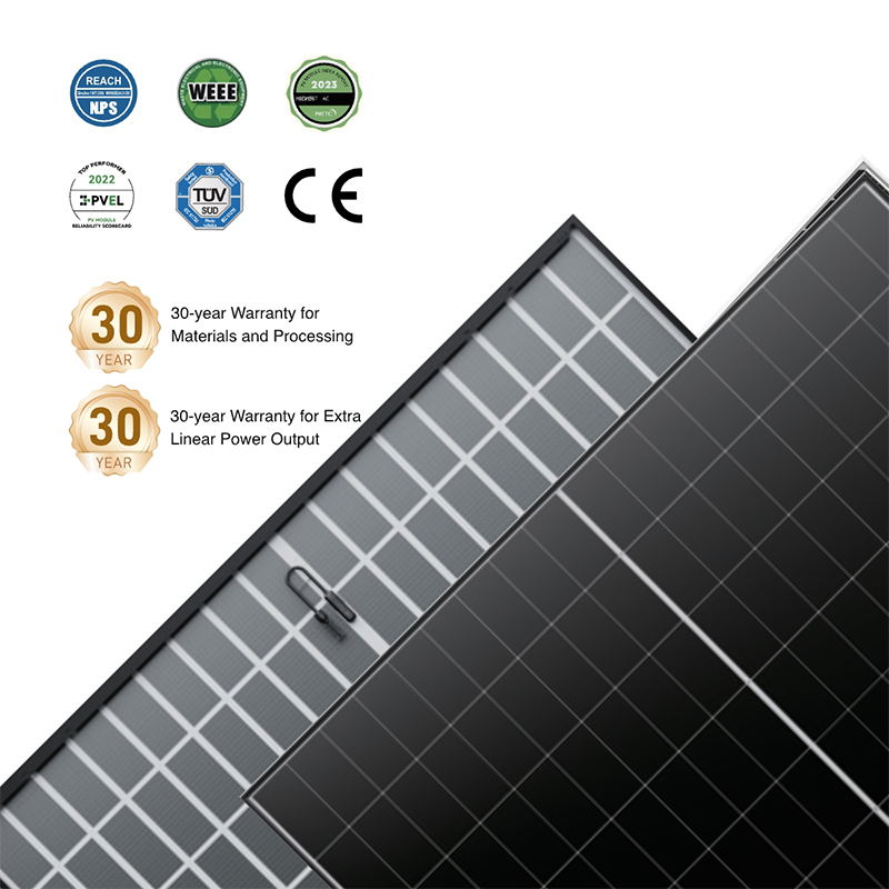 WERAN EcoLife 480-490W Dual Glass BC Solpanel LR7-54HJD High-End Residential PV-modul