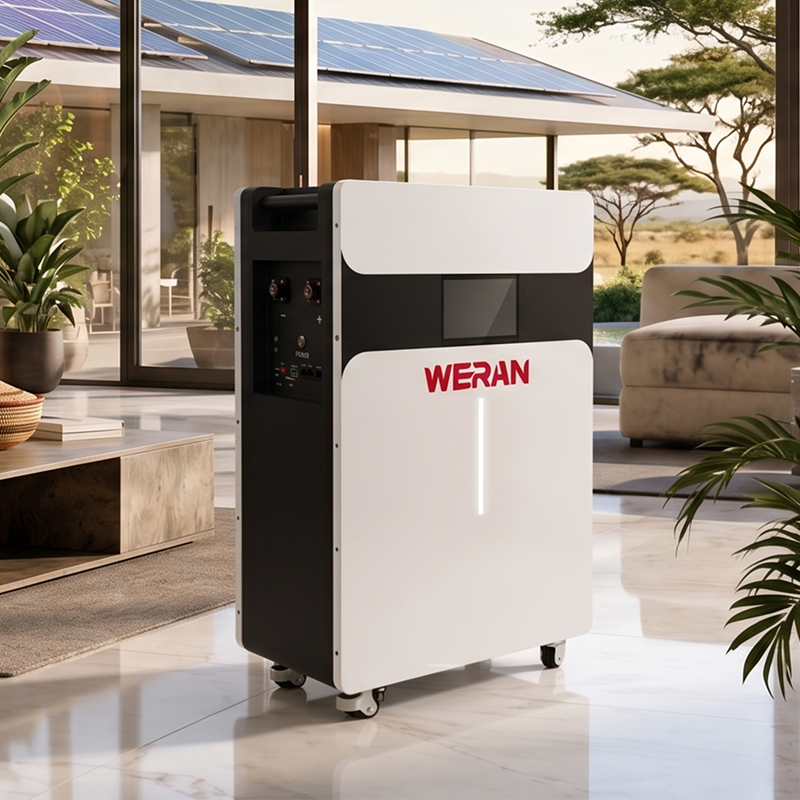WERAN 51,2V 314Ah 16kWh rulletype LiFePO4 batteripakke til energiopbevaring i hjemmet