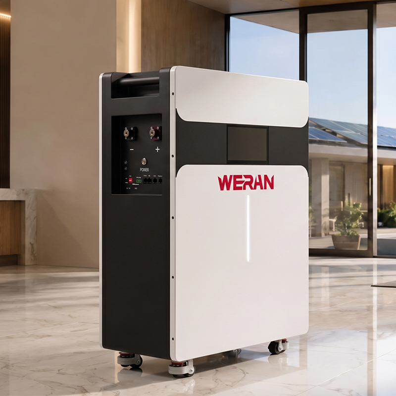 WERAN 51,2V 314Ah 16kWh rulletype LiFePO4 batteripakke til energiopbevaring i hjemmet